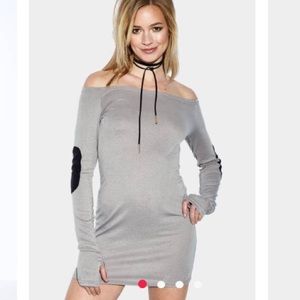 🌶Off the Shoulder Mini Knit Dress